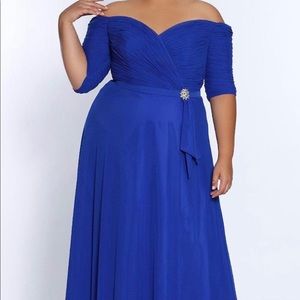 XPlus Plus Size Formal Maxi Dress
